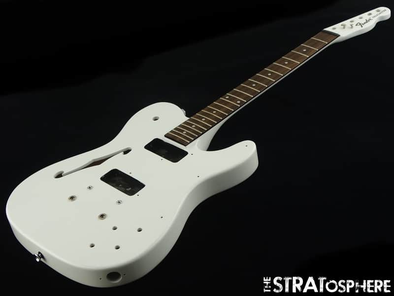 Fender JA-90 Jim Adkins Thinline Tele BODY + NECK Telecaster White Ash image 1