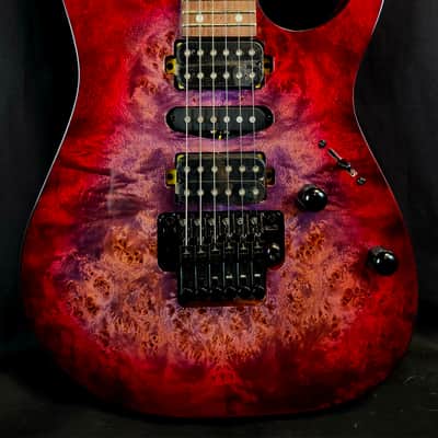 Ibanez RG470PB RG Standard, Poplar Burl Top, Red Eclipse Burst image 1