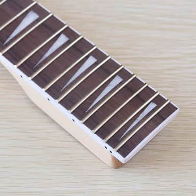 Maple Wood Guitar Neck, 24 Frets Rosewood Fingerboard, Locking Nut image 5