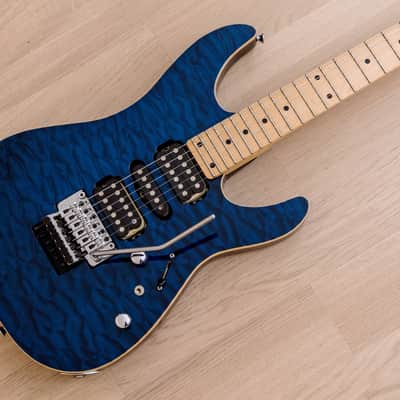 2006 Schecter NV-3-24-AL Quilted Maple Top See-Thru Blue | Reverb