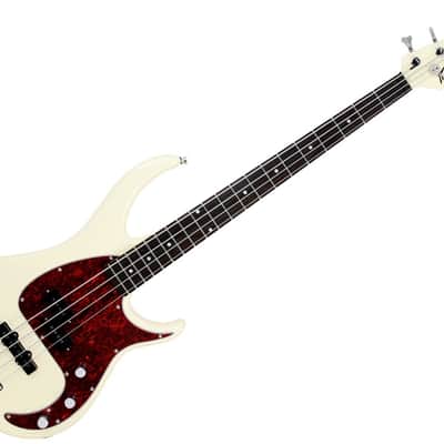 Peavey Milestone 4 Ivory 4 String Bass Guitar image 2