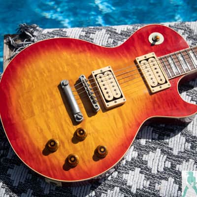 1981 Tokai Love Rock LS120 Vintage Burst - Killer Flame Top Guitar w Nitro Finish & Pro Set Up w Perfect Frets/Action/Intonation! image 3
