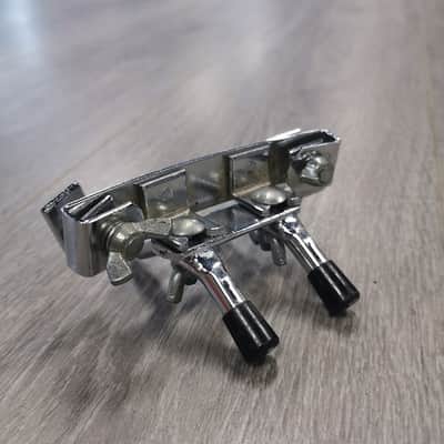 Vintage Bass Drum Anchor Spur Cleat Rim Bracket - Chrome image 4