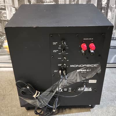 Monoprice Monoprice subwoofer 8 inch power 90s  - Black image 5