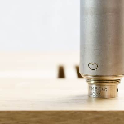 Neumann KM 54 Small Diaphragm Cardioid Condenser Microphone 1953 - 1970 Nickel image 4
