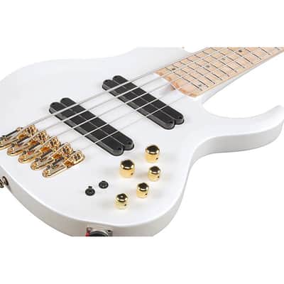 Ibanez BTB605MLM-PWM Bass Workshop 5-String Multi-Scale Bass - Pearl White Matte image 8