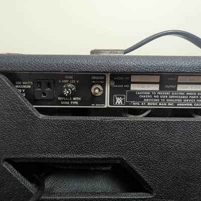 Music Man Musicman 100 RP Tube Guitar Amplifier Amp Head 1978-1984 Black Tolex Phaser image 6