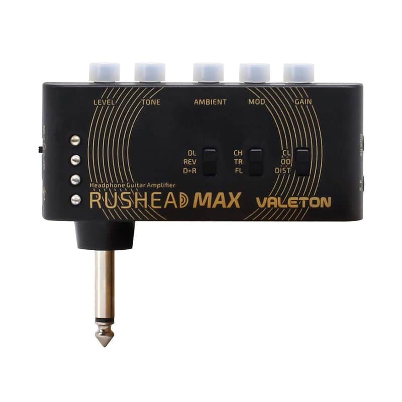 Valeton Rushead Max USB Chargable Portable Pocket Guitar Bass Headphone Amp Carry-On Bedroom Plug-In Multi-Effects image 1
