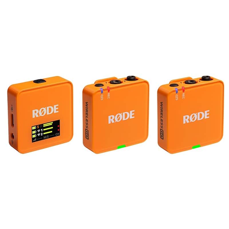 RODE Wireless Go Gen 3 Dual Orange Digitales Drahtlos-Mikrofonsystem image 1