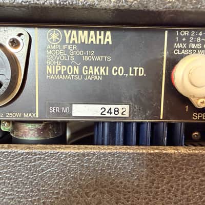 Yamaha G100-112 Vintage 100-Watt 1x12 Solid State Guitar Combo Amp Made in Japan Early 1980's image 13