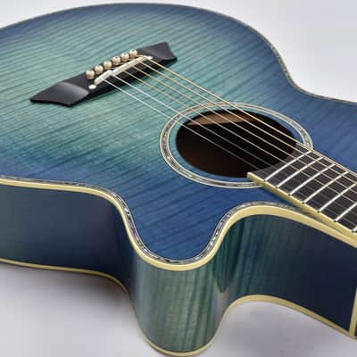 Takamine LTD 2016 Decoy Limited Edition Acoustic Guitar in Green Blue Burst! image 6