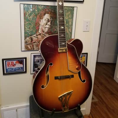 Washburn J10 Orleans Hollow-Body Electric Guitar Sunburst W/OHSC image 1