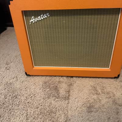 Avatar G112 Vintage 1x12 Guitar Speaker Cabinet (16 Ohm) - Orange Tolex / Wheat Grille image 6