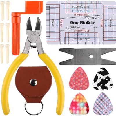 IOppwin Guitar Repairing Tool Kit(26PCS) Wire Plier,String Organizer,Fingerboard Protector,Hex Wrenc image 5