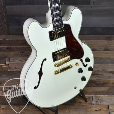 Epiphone Inspired by Gibson Custom 1959 ES-355 - Classic White with Hard Shell Case image 9