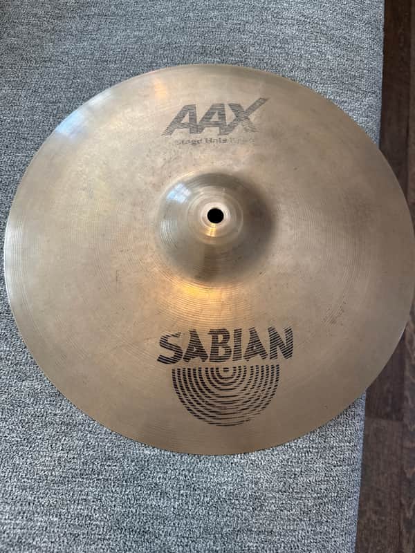 Sabian 14" AAX Stage Hi-Hat Cymbals (Pair) 2002 - 2018 - Brilliant image 1