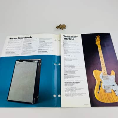 Fender "Five New Fenders" Foldout Brochure 1972 image 4