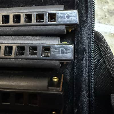 Hohner HH-PBH7 Case of Piedmont Blues - 7 Harmonicas with Case 2010s - Standard image 3