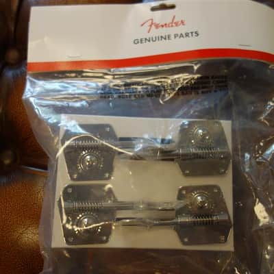 Fender Pure Vintage Bass Tuning Machines Nickel-Plated Steel, (4) image 1