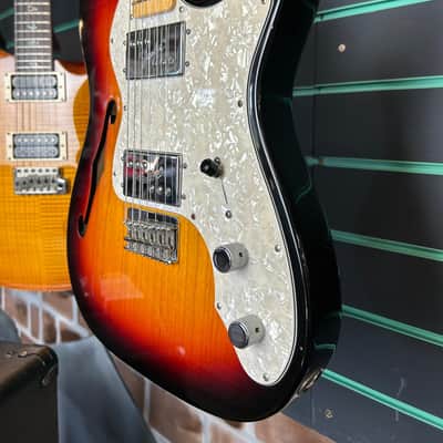 Fender FSR American Vintage '72 Tele Thinline 3-Colour Sunburst 2014 Electric Guitar image 5