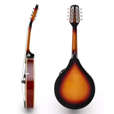 A-Style Cambered Wood Mandolin – 4 Pairs of Strings, High Quality image 5
