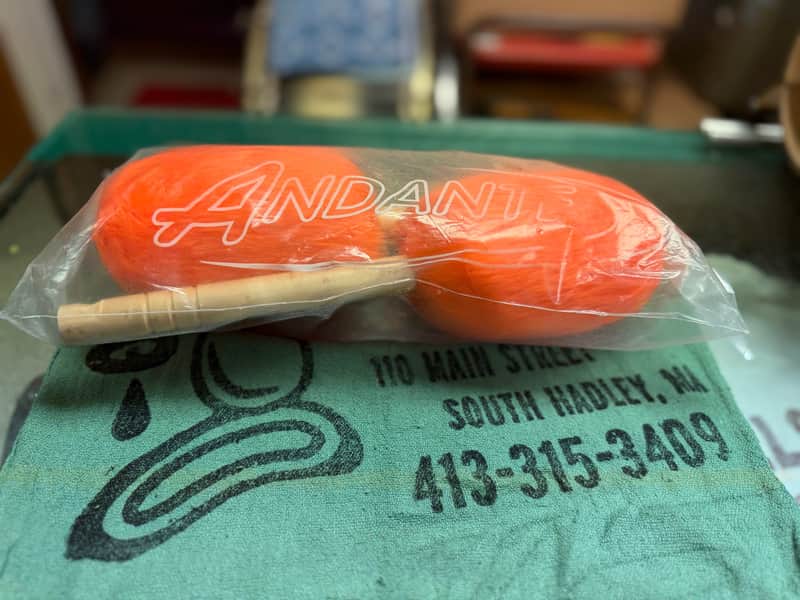 Andante Bass Drum Mallets - Orange image 1