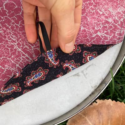 14" Drum Bunny reversible partial mute - funk cover - dampener - compare to Drum Tortillas image 4