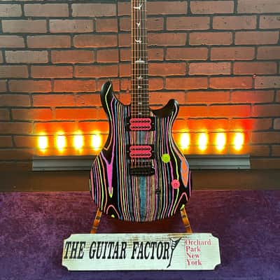 TGF Chop Shop Custom Modified PRS SE Sandblasted CE 24 "Neon Dream" Electric Guitar w/ Gig Bag image 1