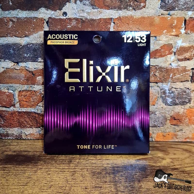 Elixir Attune | (12-53) Light Phosphor Bronze Acoustic Guitar Strings image 1