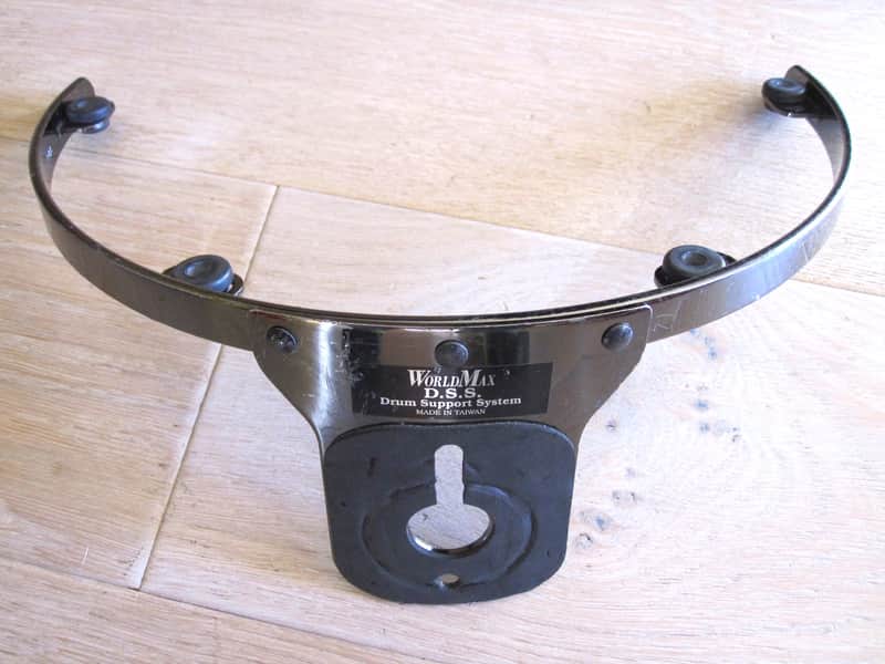 12" 6-Lug World Max Tom Suspension Mount - Smoked Chrome image 1