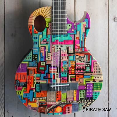 WASHBURN Festival  CUSTOM ART Guitar - EACT42S Classical Thinline image 3