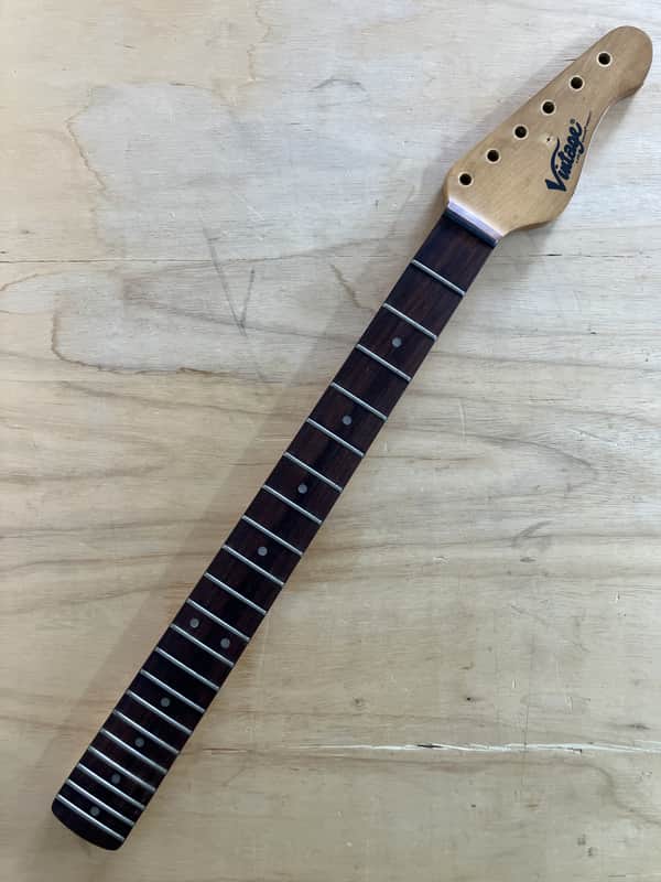 Vintage V6 Guitar Neck - Stratocaster/Strat/S-type - Rosewood Fretboard image 1