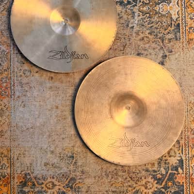 THIN TOP Vintage Zildjian New Beat 14” Hihats ONLY 884 g Over 1298 g Light Dry Complex Amazing image 2