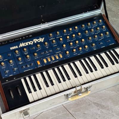Korg Mono/Poly (1984) 4-VCO Analog Synthesizer - Fully serviced, custom wooden enclosure, original flight case image 9