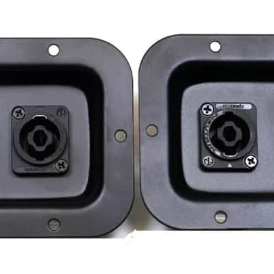 (2) Two METAL Jack Plates w/ Genuine Neutrik NL4MPXX Dual SpeakON for Speakers image 3