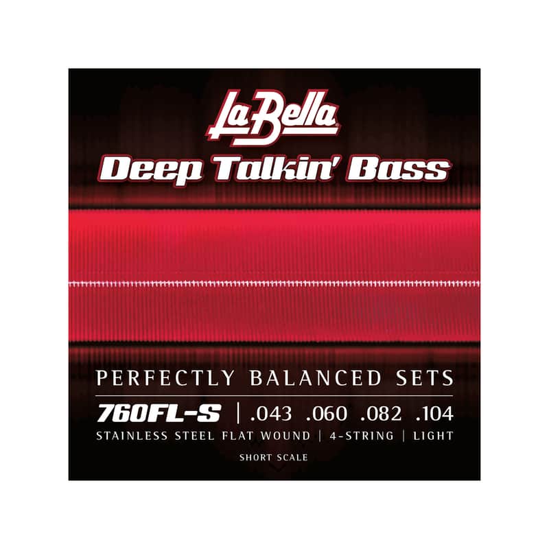 La Bella 760FL-S Deep Talkin' Bass Flats Light Short Scale 43-104 image 1