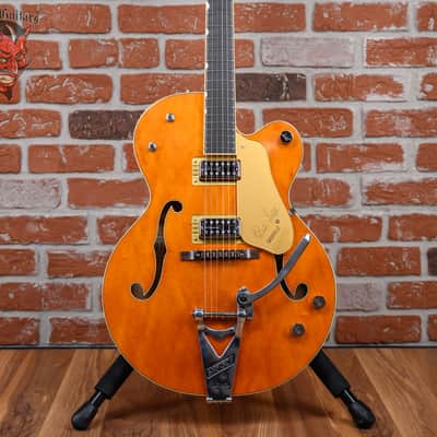 Gretsch G6120T-BSNV Brian Setzer Signature Nashville Hollow Body ‘59 Smoke with Bigsby Satin Orange Smoke 2025 w/OHSC image 1