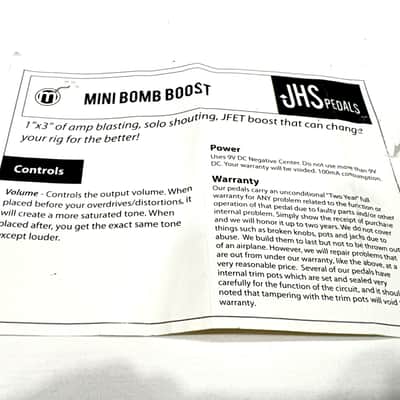 JHS Mini Bomb Boost 2007 - 2014 - Red image 8