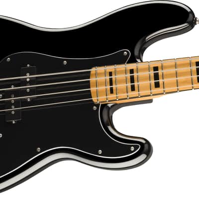 Squier Classic Vibe 4-String Precision Bass Guitar 70s, Maple Fingerboard, Black image 3