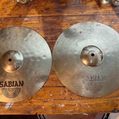 Sabian 14" B8 Pro Medium Hi-Hat Cymbals (Pair) 2010 - 2017 - Brilliant image 1