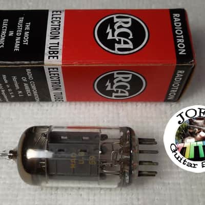 60's RCA Radiotron 12AX7 ECC83 USA "D Getter" (Rare) Ribbed Plate Strong Tubes 1750/1750 of 1600 = 104% Excellent! #040 image 3