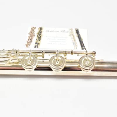 Mint Jupiter diMedici 911 Semi-Pro Flute by Altus Sterling D6 Head w/ Open Hole Offset G Split E & B Foot Like New image 13