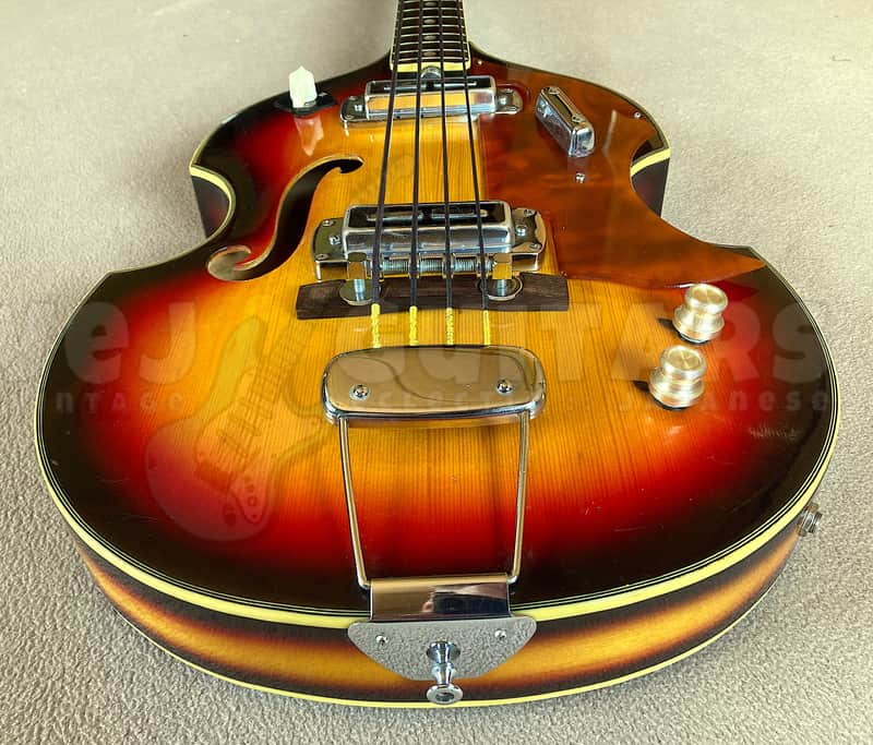 TEISCO FB-2 1968 w/HSC SCROLL HEAD VIOLIN BASS VINTAGE MIJ *RARE
