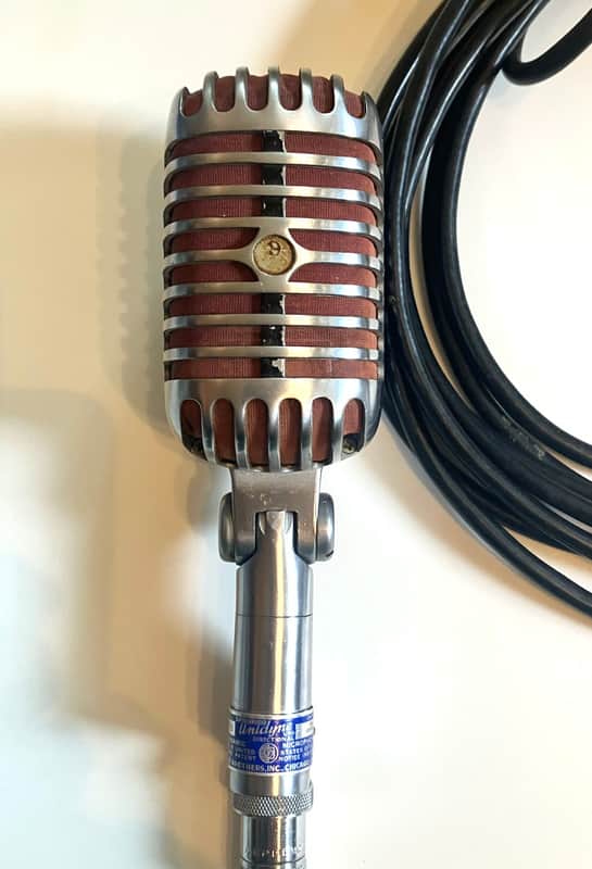 Vintage Shure 55S Unidirectional Dynamic "Elvis" Microphone w/Cable - Very Nice! image 1