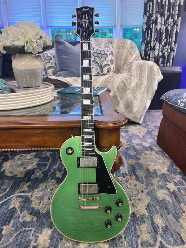 Rare Jade Green Gibson Custom Shop Murphy Lab '68 Les Paul Custom Reissue Light Aged image 1