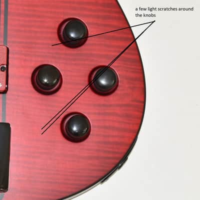 Schecter C-5 GT Bass Satin Trans Red B-Stock 0711 image 10