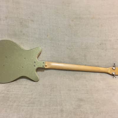 Danelectro Left Hand Lefty DC-2 Bass 1999 Korea Silver Sparkle image 14
