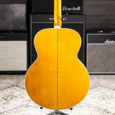 Epiphone 1957 SJ-200 Reissue Acoustic/Electric Guitar - Antique Natural with Hardshell Case imagen 8