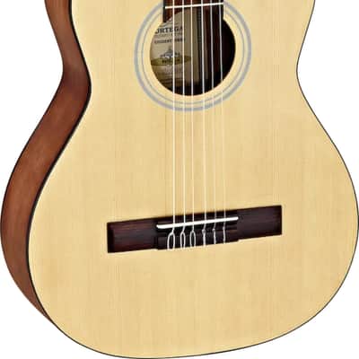 Ortega Guitars RST5-3/4 Student Series 3/4 Body Size Nylon Classical 6-String Guitar, Spruce Top and Catalpa Body, Natural Gloss Finish image 1