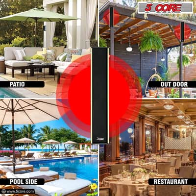 2PCS 5Core Outdoor Speakers Stereo In Wall Speaker Pair 300W Peak Passive Outside Surface Mount Wired Waterproof Patio House Garage Indoor Exterior Audio System Out Door Bocinas Para Casa-WS 30T 2 PCS image 10